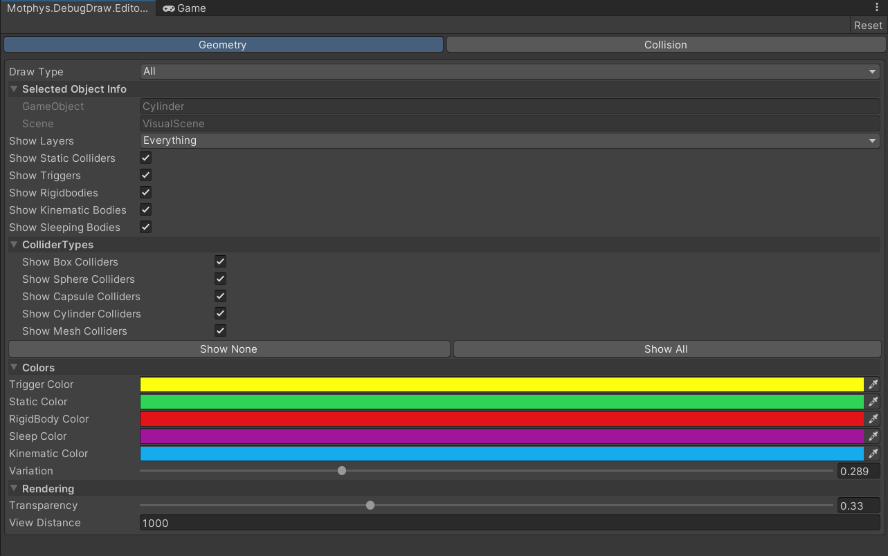 Motphys Physics Debugger 用户手册 | Motphys Debug Draw Editor | 2.0.0-beta.8